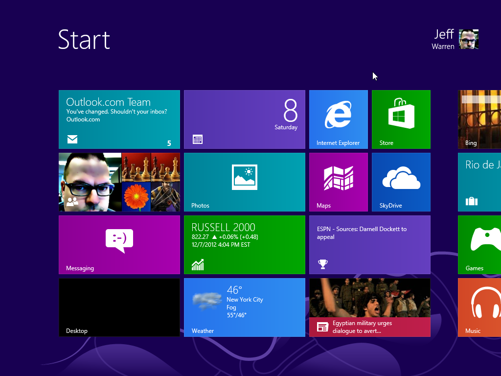 Windows 8 Tiles