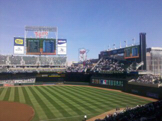 Twins Field on Opening Day 2011